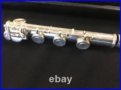 VINTAGE POWELL SONARE SF6000 STERLING SILVER FLUTE Offset G OPEN HOLE LOW B