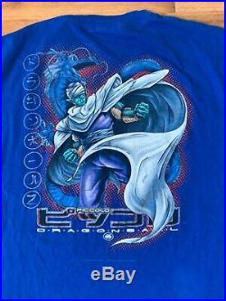 VTG Dragonball Z DBZ Piccolo Blue Graphic T Shirt Size XL 90s RARE