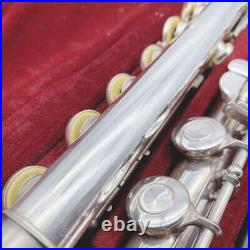 Very Good YAMAHA YFL-211S Flute With Hard Case And Rod Silver Plating From Japan