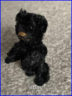 Very Rare Antique Tiny Black Mohair Schuco Piccolo MinI Bear 2.5 Felt Paws LOOK