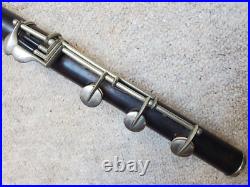 Very old, nice wooden flute & piccolo set in 1 case F. Haloun, Plzen