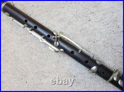 Very old, nice wooden flute & piccolo set in 1 case F. Haloun, Plzen