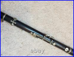Very old, nice wooden flute & piccolo set in 1 case F. Haloun, Plzen