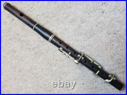 Very old, nice wooden flute & piccolo set in 1 case F. Haloun, Plzen