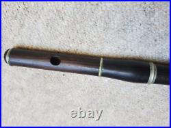 Very old, nice wooden flute & piccolo set in 1 case F. Haloun, Plzen