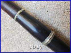 Very old, nice wooden flute & piccolo set in 1 case F. Haloun, Plzen