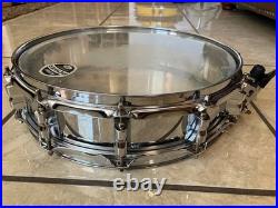 Vintage 14 x 4 Piccolo Snare drum steel chrome 12 lugs Vintage 14 x 4 Piccolo Snare drum steel chrome 12 lugs