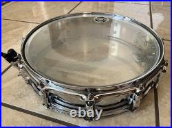Vintage 14 x 4 Piccolo Snare drum steel chrome 12 lugs Vintage 14 x 4 Piccolo Snare drum steel chrome 12 lugs