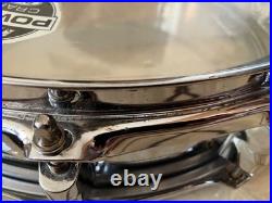 Vintage 14 x 4 Piccolo Snare drum steel chrome 12 lugs Vintage 14 x 4 Piccolo Snare drum steel chrome 12 lugs