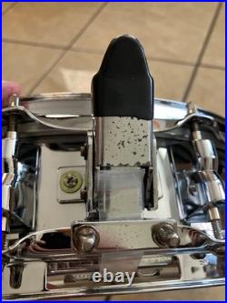 Vintage 14 x 4 Piccolo Snare drum steel chrome 12 lugs Vintage 14 x 4 Piccolo Snare drum steel chrome 12 lugs