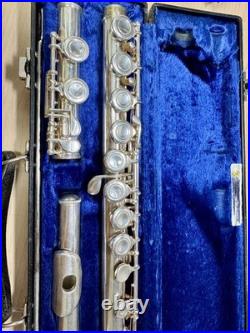 Vintage 1950s Blessing USA Concert Flute with Hard Case Tested Working