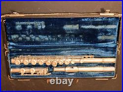 Vintage 1953 Roth Reynolds Sterling Silver Flute Beautiful Woodwind With Case