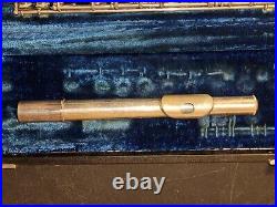 Vintage 1953 Roth Reynolds Sterling Silver Flute Beautiful Woodwind With Case