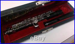 Vintage 80's YAMAHA YPC-61 Black Wooden Professional Piccolo Flute with Case