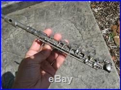 Vintage Antique Haydn Silver Plated Piccolo Flute