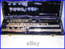 Vintage Artley 4-0 Flute Silver Head/B-foot & Wooden Piccolo Outstanding Cond