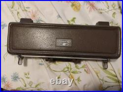 Vintage Buescher Aristocrat Flute USA with Case Silver