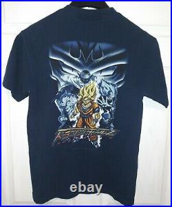 Vintage Dragon Ball Z 1999 T Shirt Dabura Super Goku Gohan Piccolo Vegeta Navy M
