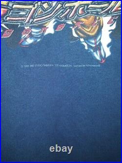 Vintage Dragon Ball Z 1999 T Shirt Dabura Super Goku Gohan Piccolo Vegeta Navy M