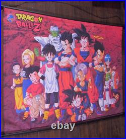 Vintage Dragon Ball Z Fabric Anime Goku Piccolo Wall Scroll Banner 29 x 39