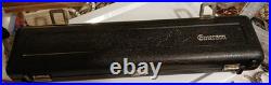 Vintage Emerson Concert Flute Closed Hole Keys Silver Color with Carrying Case