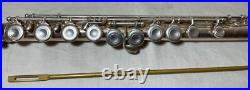 Vintage Emerson eld elkhart Indiana flute silver serial numbers 33765 olds case