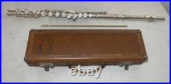 Vintage Emerson eld elkhart Indiana flute silver serial numbers 33765 olds case