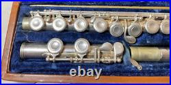 Vintage Emerson eld elkhart Indiana flute silver serial numbers 33765 olds case