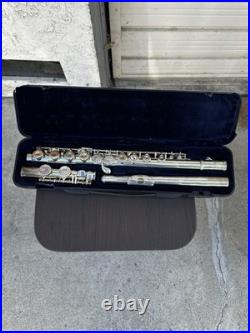 Vintage Etude Model EFL-100 Student Silver Flute Closed Hole, Offset G, C Foot