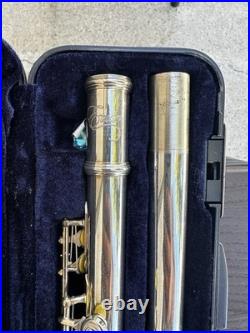 Vintage Etude Model EFL-100 Student Silver Flute Closed Hole, Offset G, C Foot