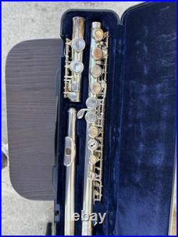 Vintage Etude Model EFL-100 Student Silver Flute Closed Hole, Offset G, C Foot