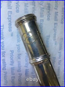 Vintage Etude Model EFL-100 Student Silver Flute Closed Hole, Offset G, C Foot