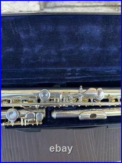Vintage Etude Model EFL-100 Student Silver Flute Closed Hole, Offset G, C Foot