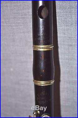 Vintage French Wood Piccolo in key of D made byd. Noblet very rare model