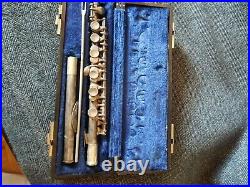 Vintage GEMEINHARDT C PICCOLO Hard Case Cleaning Rod Serial Number 64512