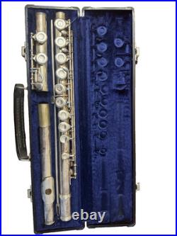 Vintage Gemeinhardt M2 Flute with Original Hard Case Elkhart Indiana Silver Band