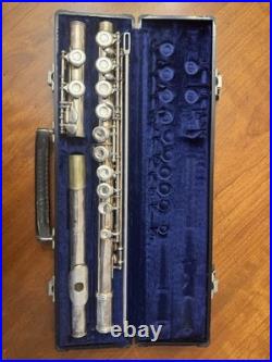 Vintage Gemeinhardt M2 Flute with Original Hard Case Elkhart Indiana Silver Band
