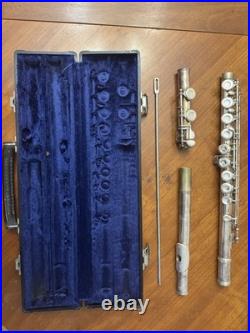 Vintage Gemeinhardt M2 Flute with Original Hard Case Elkhart Indiana Silver Band