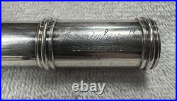 Vintage Gemeinhardt Sterling M3 Open Hole Inline G Of C Flute With Caps And Case