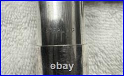 Vintage Gemeinhardt Sterling M3 Open Hole Inline G Of C Flute With Caps And Case