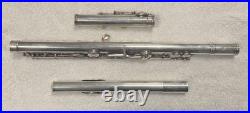 Vintage Gemeinhardt Sterling M3 Open Hole Inline G Of C Flute With Caps And Case