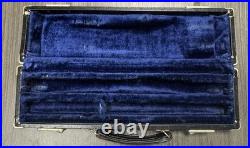 Vintage Gemeinhardt Sterling M3 Open Hole Inline G Of C Flute With Caps And Case