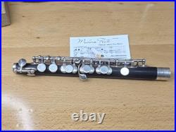 Vintage Handmade Artley Seaman Wood & Silver Piccolo with 2 Headjoints & New Case