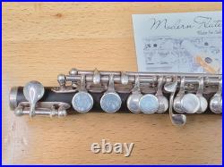 Vintage Handmade Artley Seaman Wood & Silver Piccolo with 2 Headjoints & New Case