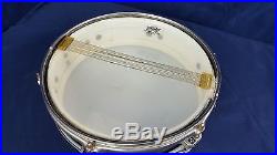 Vintage Ludwig Piccolo Snare Drum Black 13 x 3 Old Gold Badge Is It 405 Good