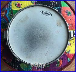 Vintage Pearl Drums Free Floating 3.5 X 14 Brass Free Floater Piccolo Snare Drum