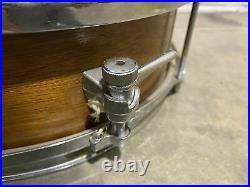Vintage Premier New Era Wooden Shelled Snare Drum 12x4 / Hardware #LE
