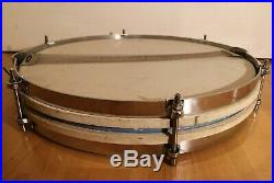 Vintage & Rare John Grey Aqua Marine Pearl Pancake Piccolo Snare Drum 14 X 1
