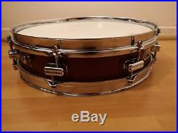 Vintage & Rare OLYMPIC Discus 14 X 3.5 Piccolo Snare Drum in Red Sparkle 1960s
