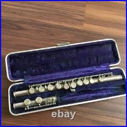 Vintage Silver Flute Body 16 Keys with Hard Case, Maker Unknown